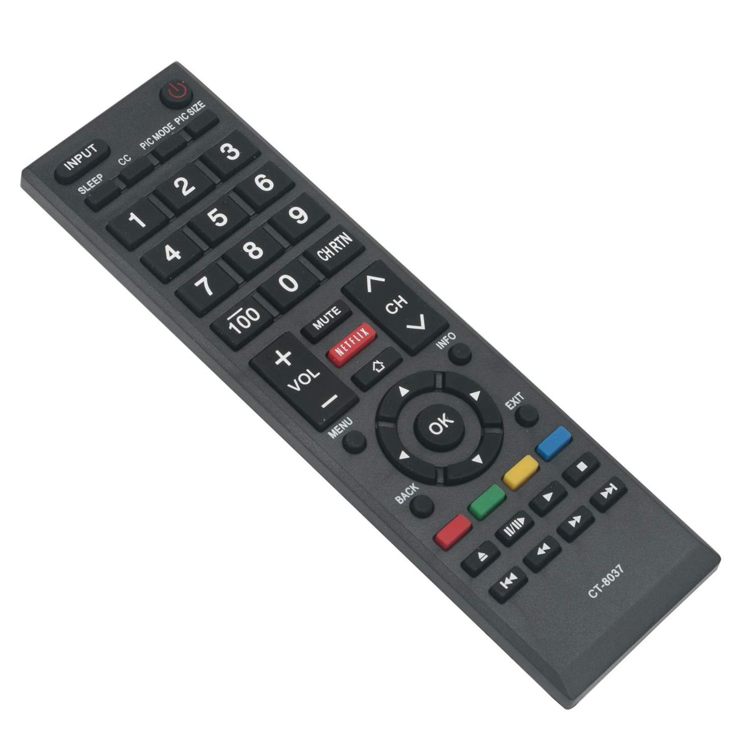 New CT-8037 CT 8037 Replace Remote Control fit for Toshiba LED SMART HDTV Remote Control 40L3400 40L3400U 40L3400UC 50L3400 50L3400U 50L3400UC 58L5400