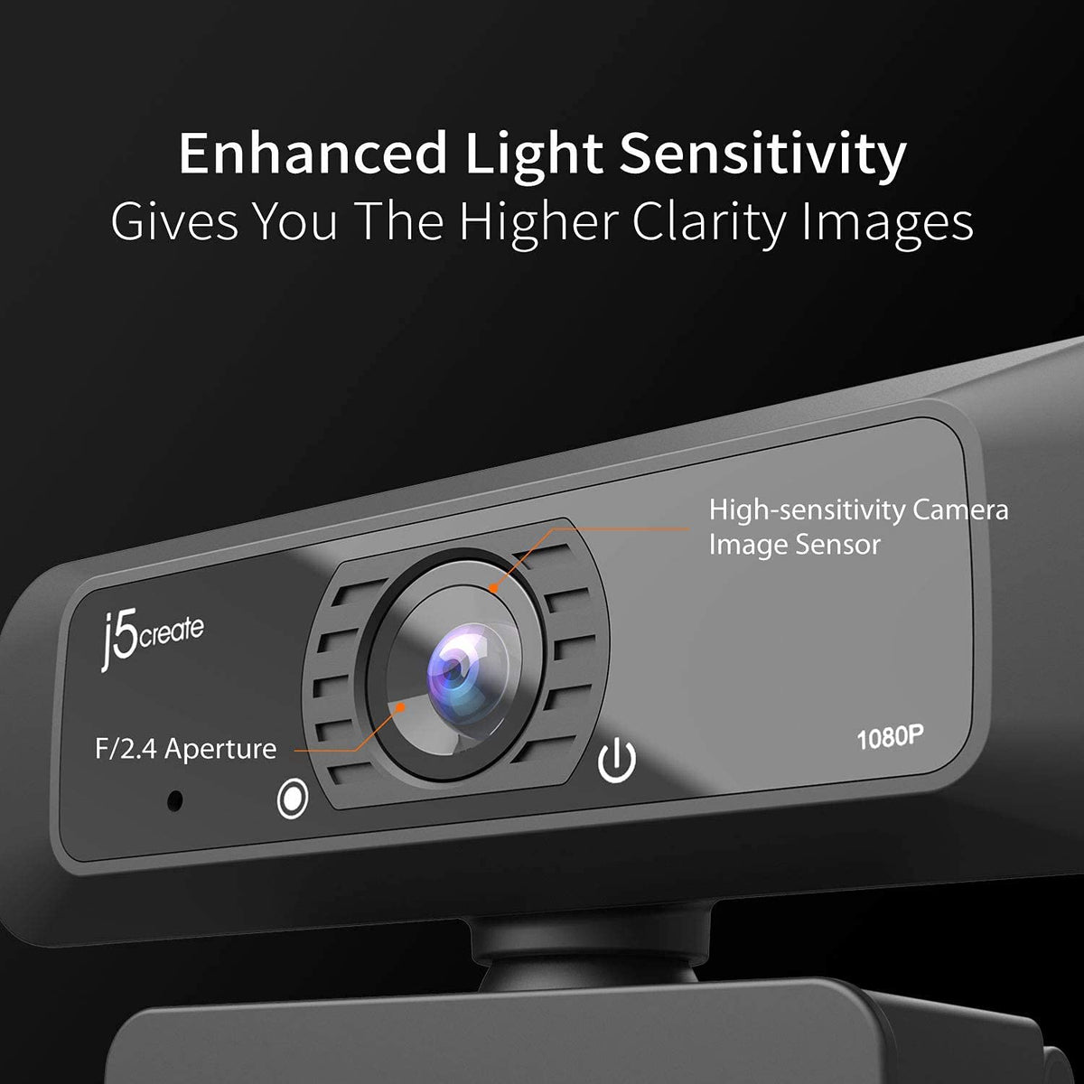 j5create USB Streaming Webcam - 1080P HD with 360° Rotation