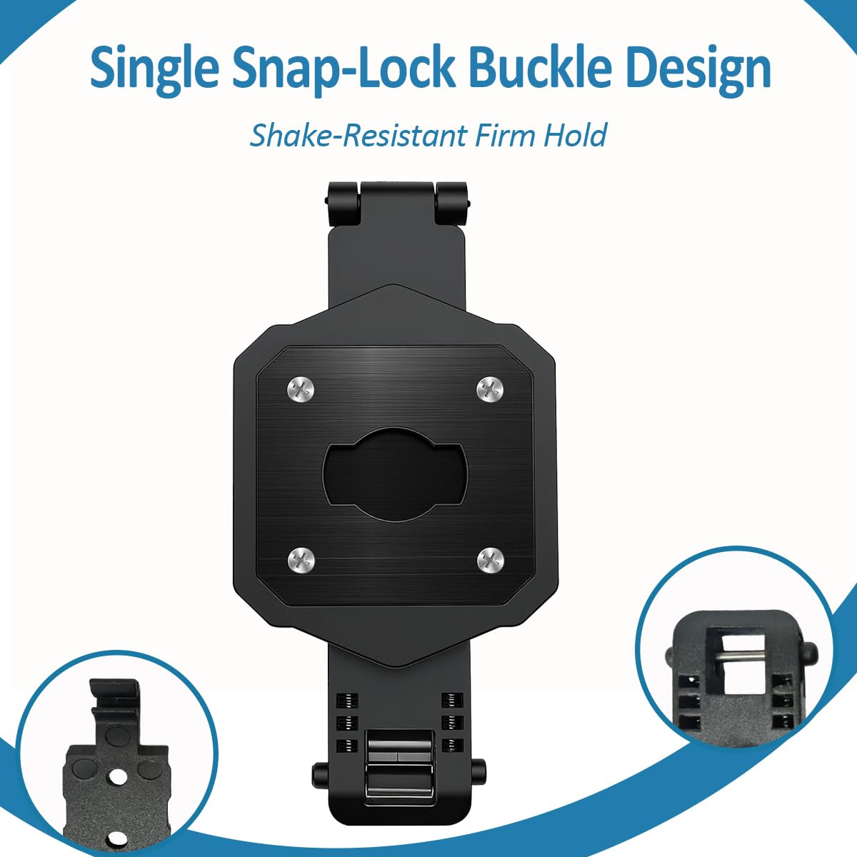 Camera Mount - Compatible with Axon Body Cameras 2/3/4, Lightweight Aluminum Alloy Construction, Suitable for Uniforms (Single)