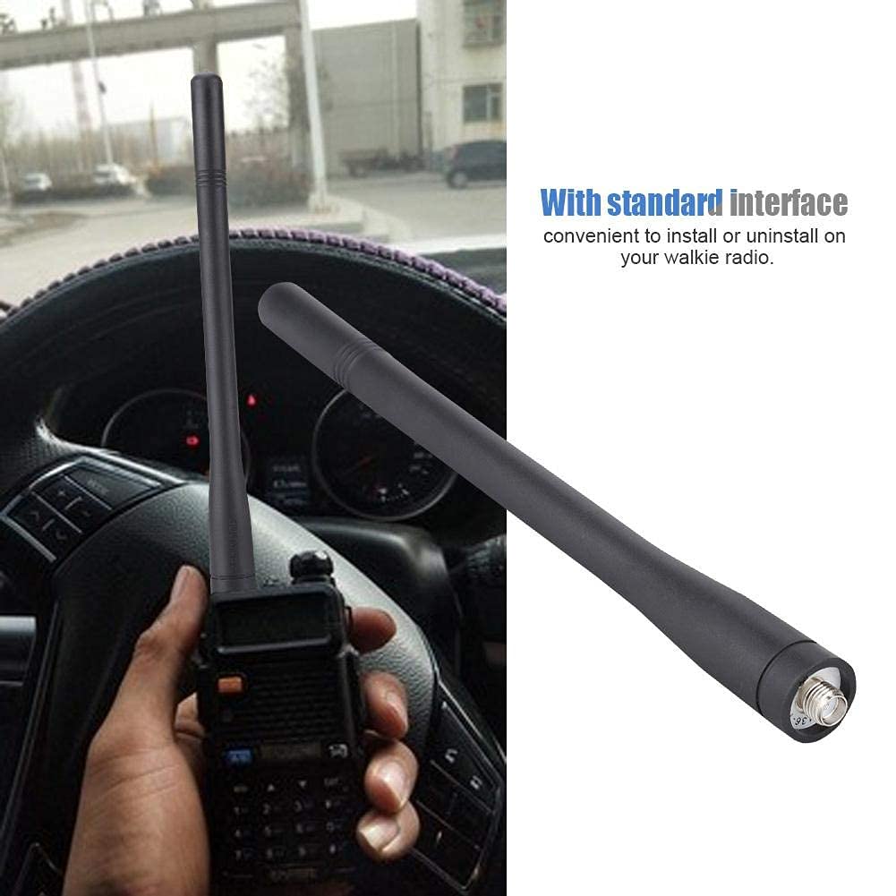 Radio Antenna Replacement,VHF Flexible Soft Antenna,136-174mHz,16.8CM,Suitable for Kenwood Walkie-Talkies,TK-2000E and Other Walkie-Talkies Compatible
