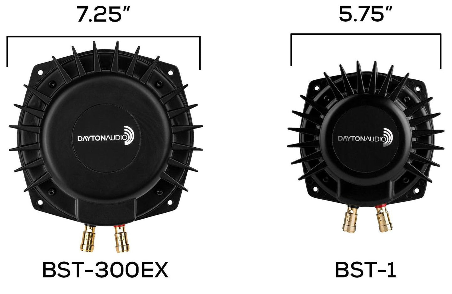 Dayton Audio BST-300EX, 300 Watts RMS,Tactile Bass Shaker, 4 Ohms Impedance - Turn Any Surface into a Speaker System - Generates Subwoofer Lows