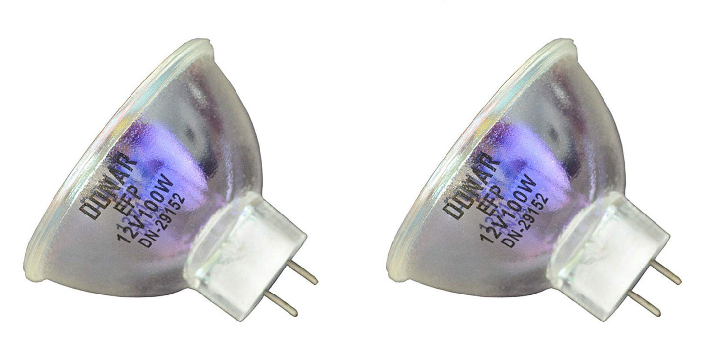Donar 2pcs EFP 12V 100W RM-105 Bulb for Sankyo Dualux 1000 1000H 2000-H - ZEISS Microscope Illuminator Operation 99 Power Arm S1 S2 S3 S21 S4