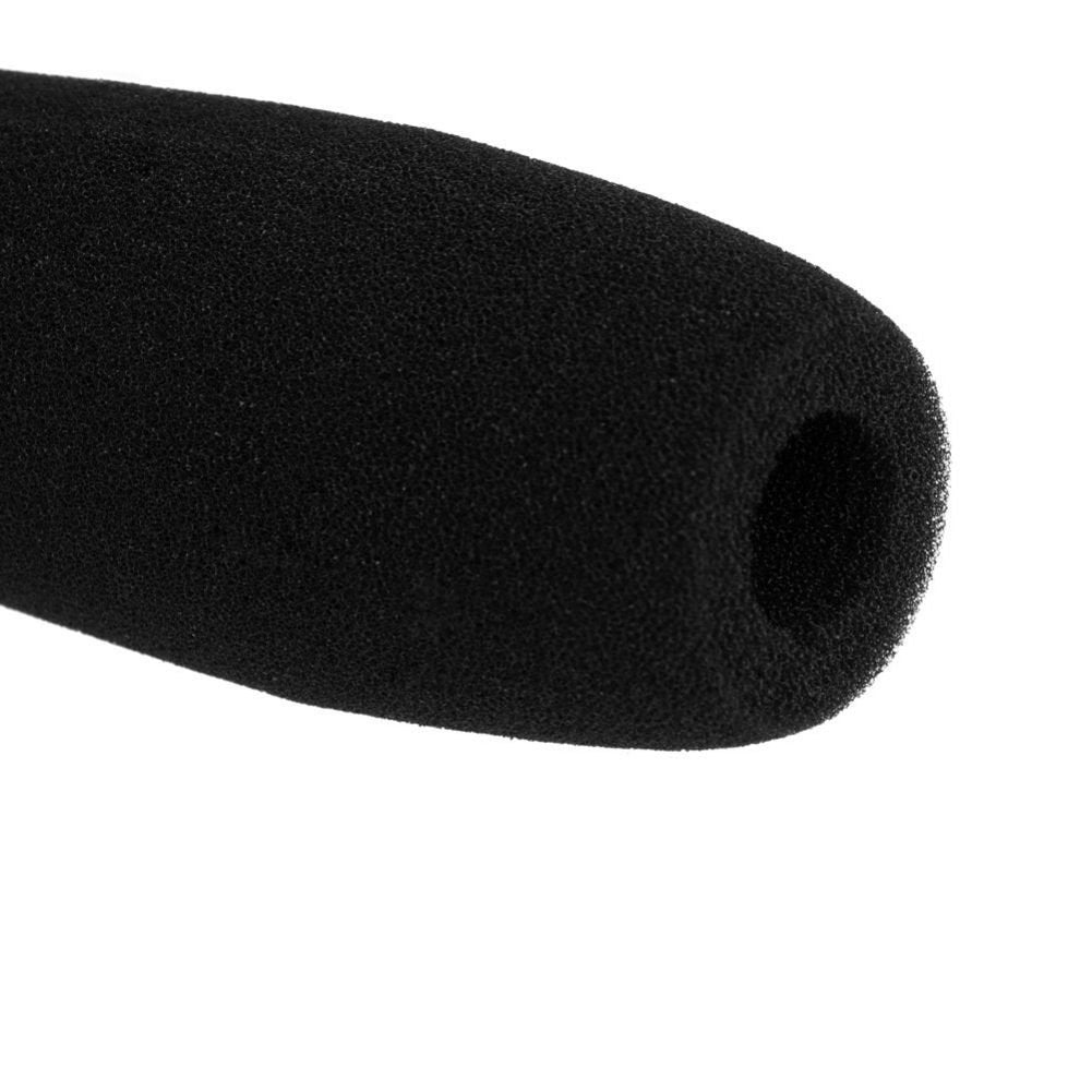AKOAK 1pc x 12 cm Black Camera Microphone Windscreen Soft Foam Mic Cover Sponge for Shotgun Microphones for Audio-Technica, Azden, Ikegami, Panasonic