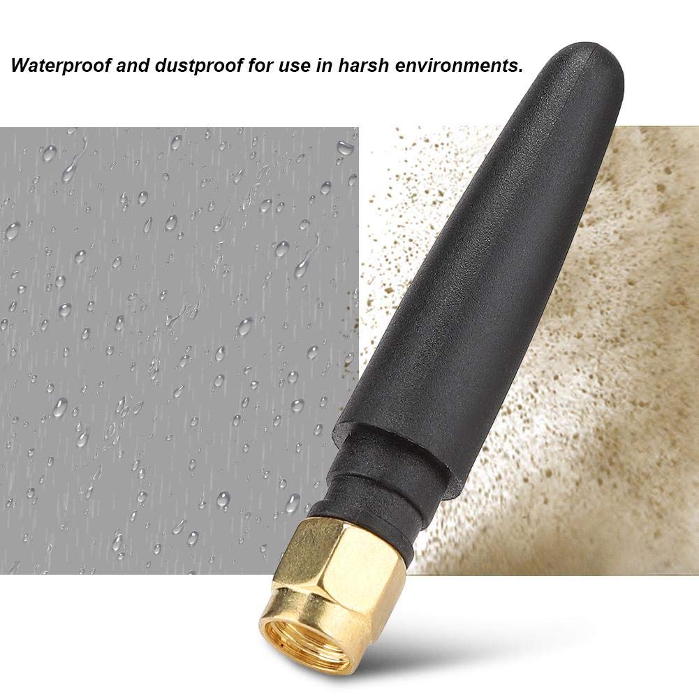 5 PCS SMA 2.4GHZ 3DBI Antenna Internal Antenna Anti-Interference 5cm for Network Card, Module (Straight SMA Female)