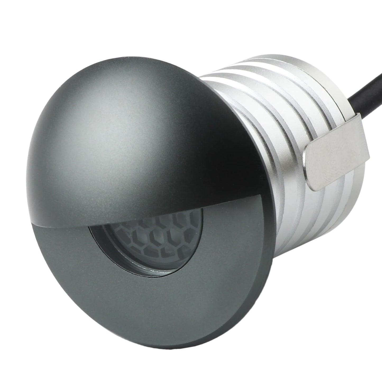 IBLLIGHT LED In-Ground Step Light- Half Moon Anti-Glare, 3W 12V-24V DC, Recessed Wall Lights, IP67 Waterproof, Buried Underground Outdoor Landscape