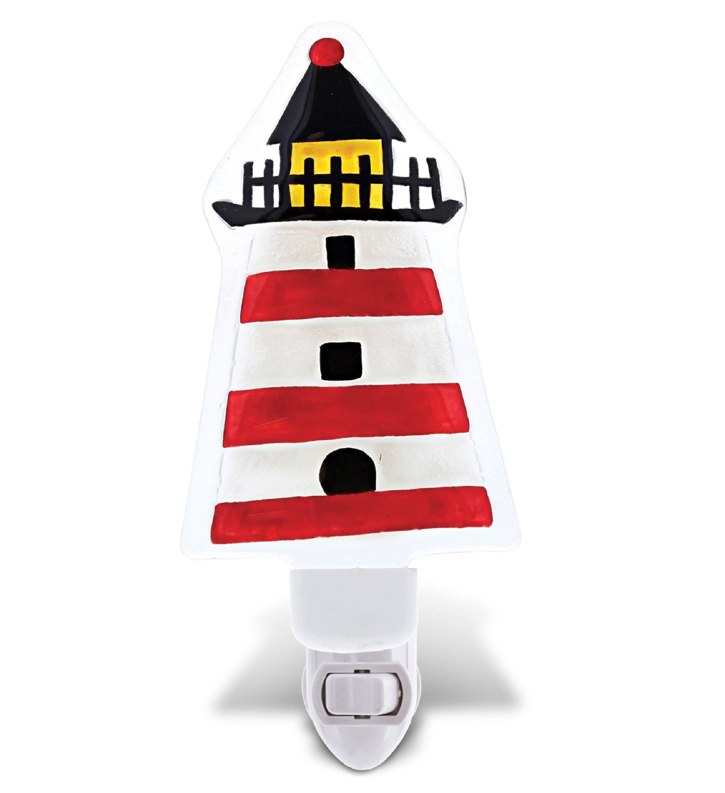 CoTa Global Lighthouse Plug in Glass Night Light Energy Efficient Nightlight Wall Decorative Manual On & Off Switch Incandescent Portable Lights