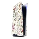 MightySkins Glossy Glitter Gaming Skin for PS5 / Playstation 5 - Floral Design | Durable High-Gloss Glitter Finish | Easy to Apply and Change Style |