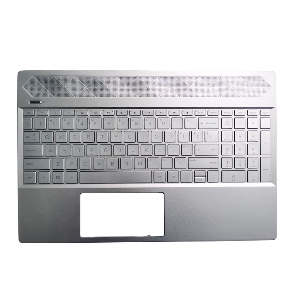 Laptop Replacement Keyboard Compatible for HP Pavilion 15-CW 15-CS 15-CS0025CL 15-CS1053OD TPN-Q208 TPN-Q210 L24752-001 L24753-001 Silver US Layout