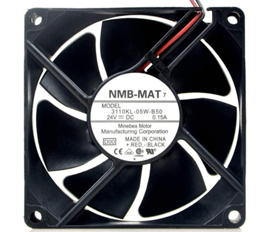 for 3110KL-05W-B50 Fan 24V 0.15A 80×80×25mm 2-wire/2-pin Cooling Fan