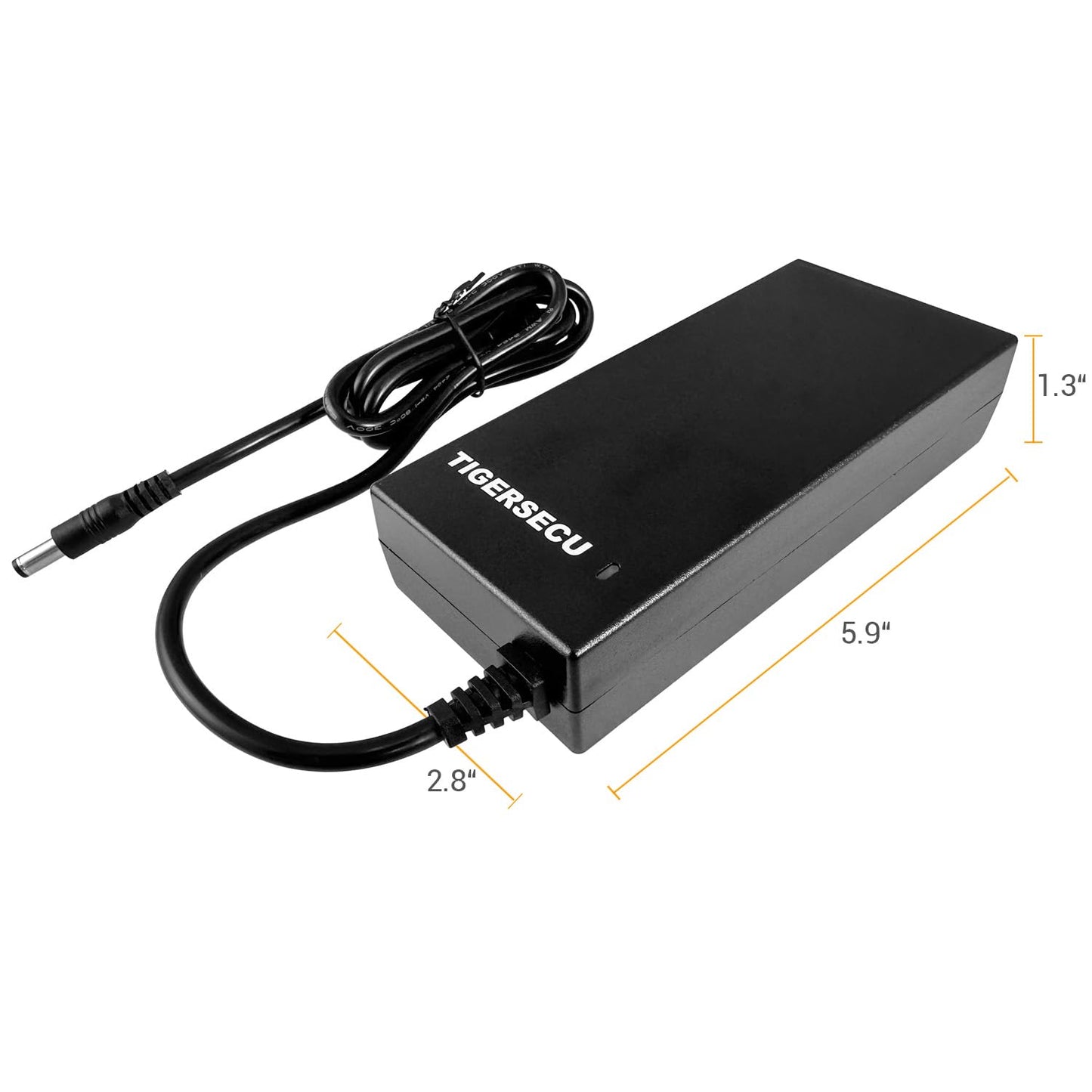 TIGERSECU 12V 8A Power Adapter for Security Cameras and DVRs, with 9-Way Splitter, 100V-240V, 2.1x5.5mm Power Supply, Compatible with Lorex, Night