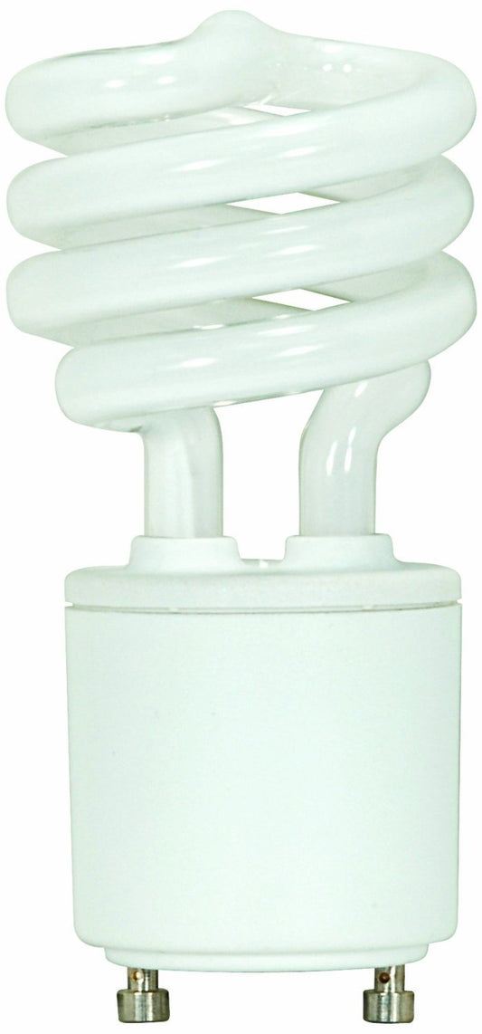 (12-Pack) Satco S8208 13-Watt 4100K GU24 Base Mini Spiral Compact Fluorescent Lamp, 60W Equal12