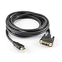 CablesOnline 15ft DVI-D Male to HDMI Male Single Link Monitor Cable (DH-2815C)