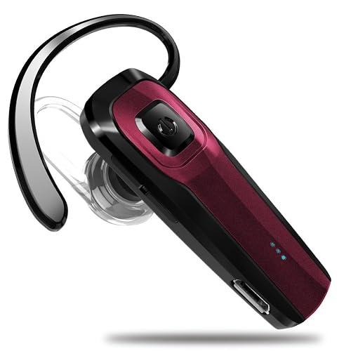 TOORUN Bluetooth Earpiece, M26 Bluetooth Headset Handsfree Wireless Headphone with Noise Cancelling and Microphone Compatible for Android iPhone Cell