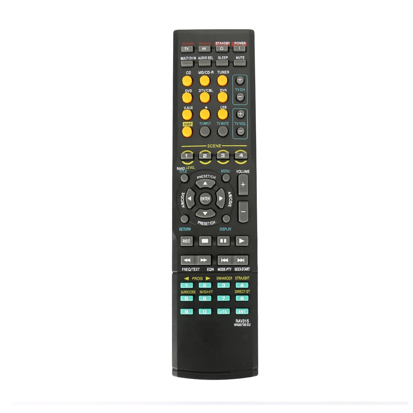 RAV315 Replace Remote Control fit for Yamaha AV Receiver Home Audio RX-V461 RX-V561 377 640 WN22730 EU RAV311 HTR-6040 HTR-6050 HTR-6230
