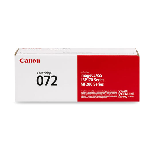 Canon Genuine 072 Black Toner Cartridge Compatible with MF280 Series and LBP172dw