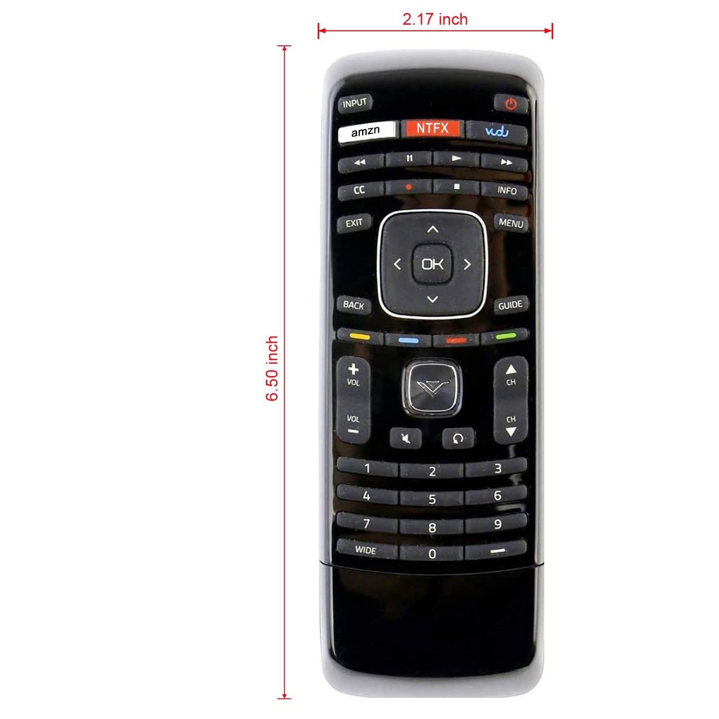 New XRT300 Dual Side QWERTY Keyboard Replace Remote Control with APP Key for VIZIO LCD LED Smart TV M322I-B2 M422I-B2 M492I-B2 M502I-B2 M552I-B2