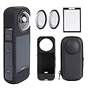 PellKing Camera Protective Accessories Kit for Insta360 X3, Insta 360 X3 Bundle Include Lens Guard/Silicone Protective Cover/Screen Protectors/Camera