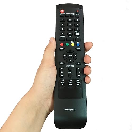 Replacement Remote Control RM-C3195 Compatible for JVC TV Remote Controller