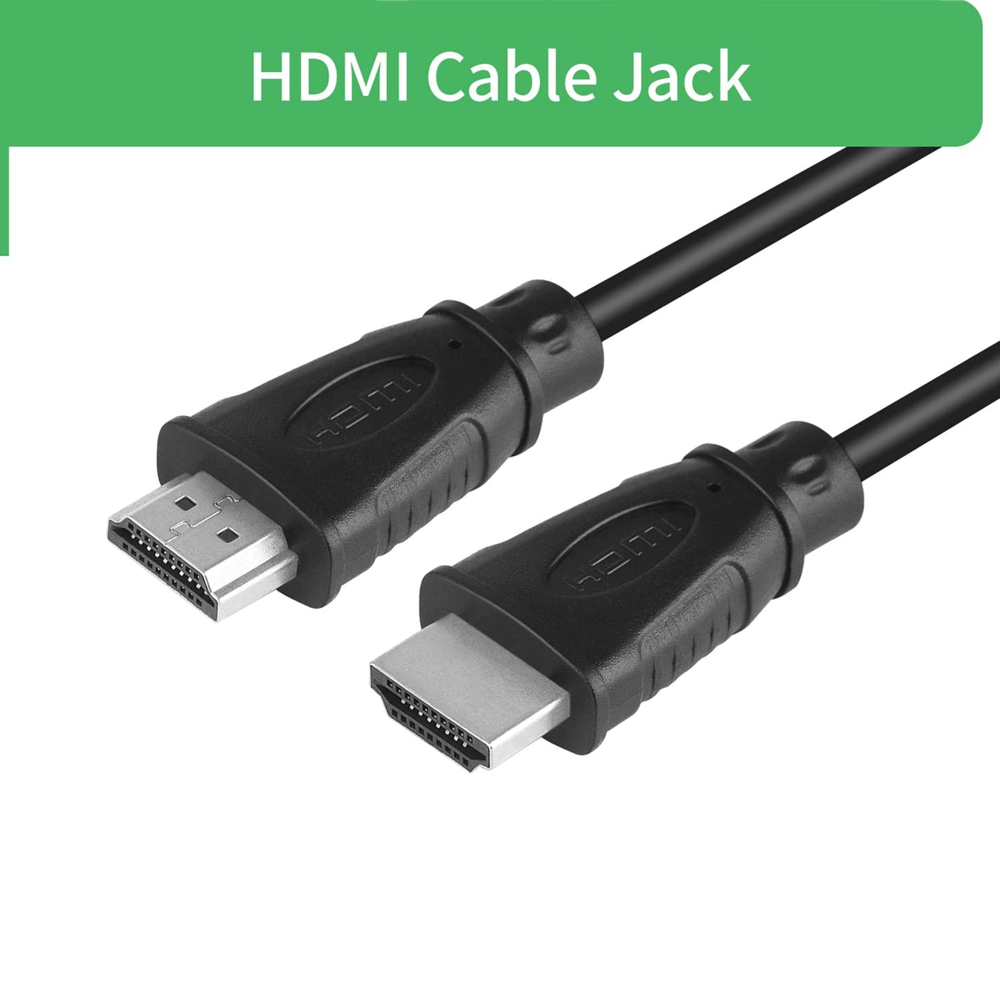Security-01 [4-Pack] 4K HDMI Cable Short 0.25m/9.85in, High Speed HDMI Jumper Cord, HDMI 2.0 A Male to A Male, OD 5.0mm, Supports 4K UHD, 3D