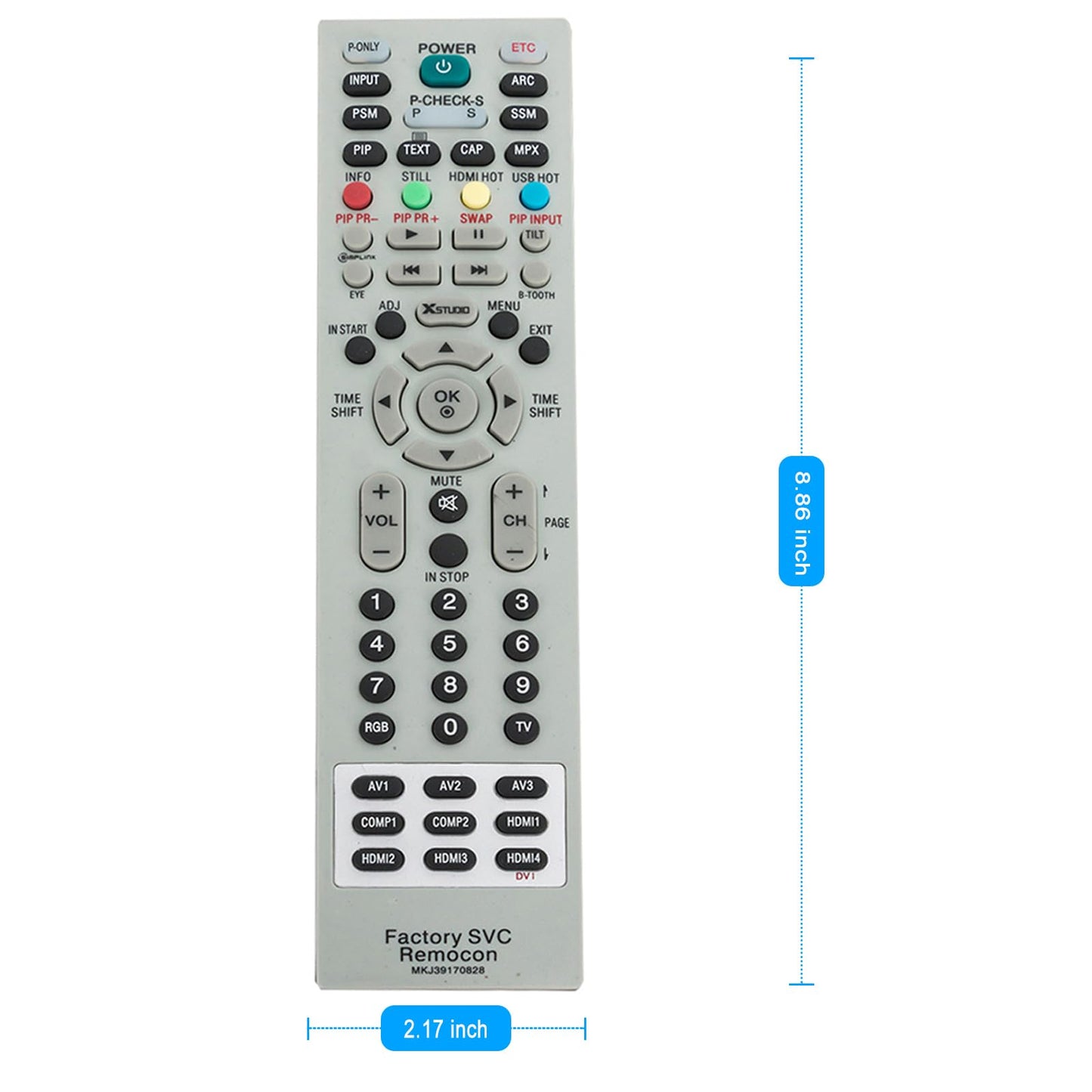 MKJ39170828 Replacement Service Remote Control fit for LG LCD LED TV