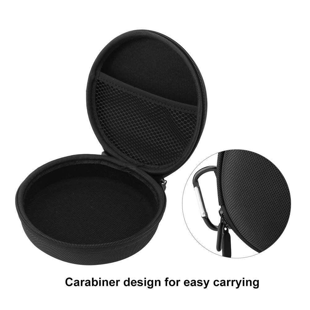 Bluetooth Speaker Bag Portable Full Bluetooth Speaker Storage Bag Case for A1with Carabiner for Transportation, Travelling, Outdoor Activities Black