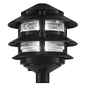 Greenfield Made in the USA Weatherproof Line-Voltage (120V) LED Outdoor Pathway Light - 3-Tier Permanent Outside Light for Walkway, Driveway