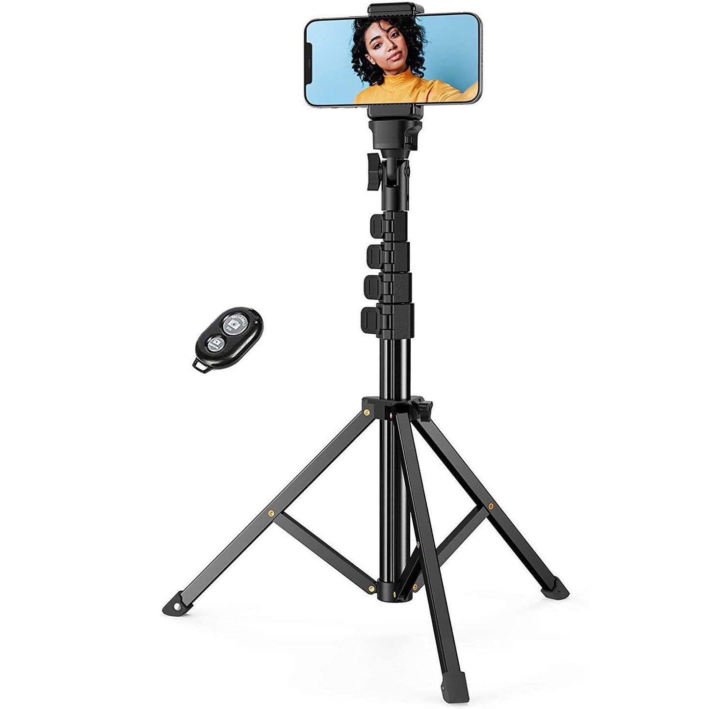 Tripod Selfie Stick Wireless Monopod Compatible with Google Pixel 9 Pro XL, Remote Shutter Built-in Self-Portrait Extendable Stand