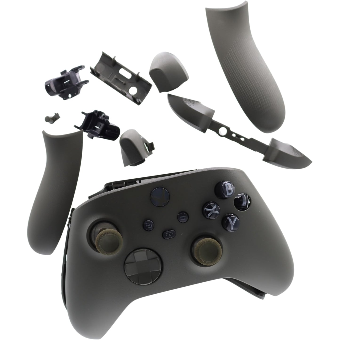 Deal4GO Housing Shell kit w/Buttons Trigger Bumper Full Complete Repair Replacement for Xbox Series X & S Wireless Controller 1914 (Green Camo)