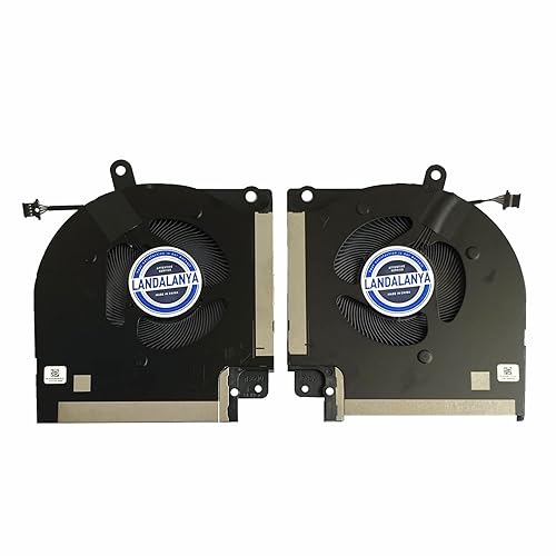 Landalanya Replacement New Laptop CPU and GPU Cooling Fan for DELL Alienware X17 X17 R1 X17R1 CN-0X63JW CN-09DNWT EG50061S1-1C050-S9A