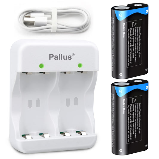 Pallus Lithium Rechargeable Xbox One Controller Battery Pack with Charger Compatible for Xbox Series X/S, Xbox One X/S Controller, 6000mWh High