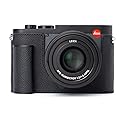 Q3 Vintage Genuine Leather Camera Case Handmade Half-Wrap Camera Protector with Aluminum Baseplate for Leica Q3 43 (Black - PalmSwell Texture Black