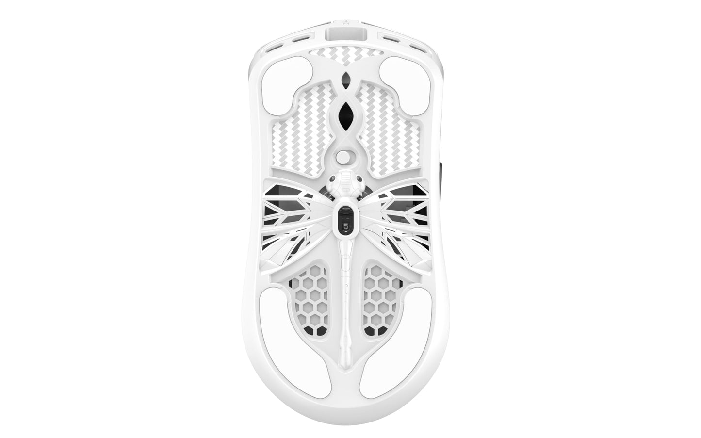 Tenko ARBITER Akitsu Medium Carbon Fiber Gaming Mouse - Ultra-Light 40g, Wireless 8K Polling, 30K DPI, PIXART 3950 Sensor, 60Hr Battery, LCD Receiver
