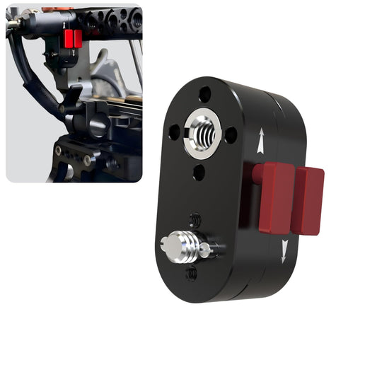 DINESK Mini Lock Quick Release Plates,Quickly and Securely Attach and Detach Accessories with 1/4” or 3/8” Screw for Camera,Monitor and Other