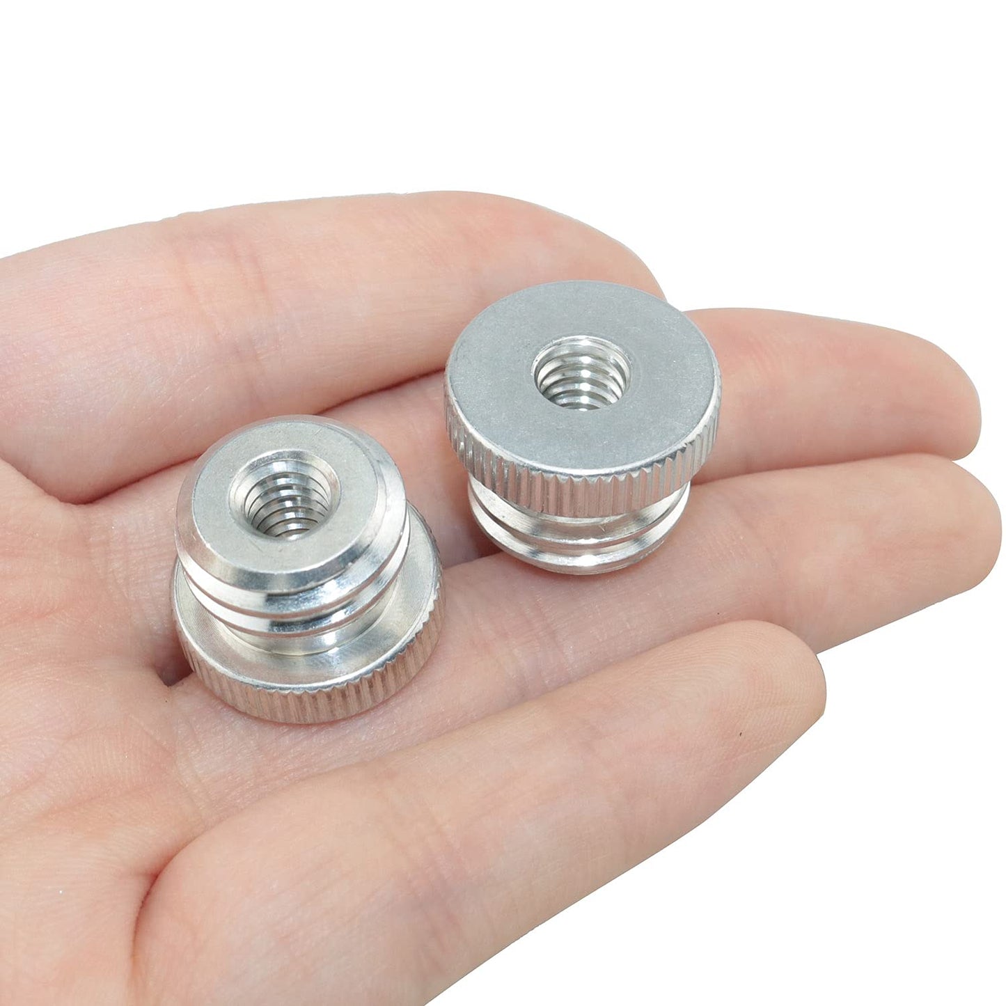 LUORNG 2PCS 1/4'' Female to 5/8'' Male Threaded Screw Adapter for Microphone Stand Mount Tripod Laser Level Adapter