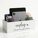 CHONIC Unplug Box, Farmhouse Style Be Present Phone Box, Cell Phone Basket for Home, Wood Mobile Phone Jail, Family Time out Charging Station