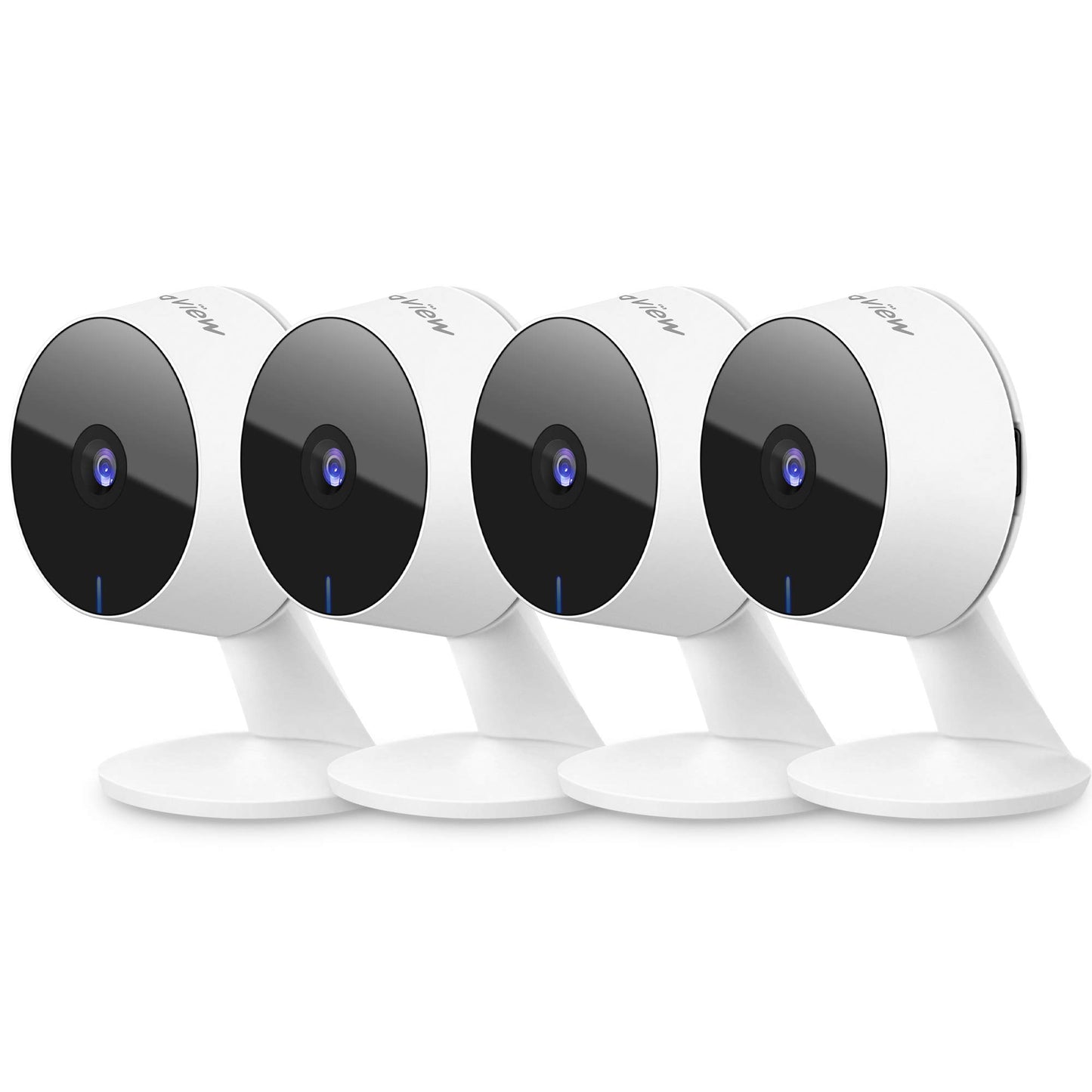 LaView Security Cameras 4pcs, Home Security Camera Indoor 1080P, Wi-Fi Cameras Wired for Pet, Motion Detection, Two-Way Audio, Night Vision, Phone