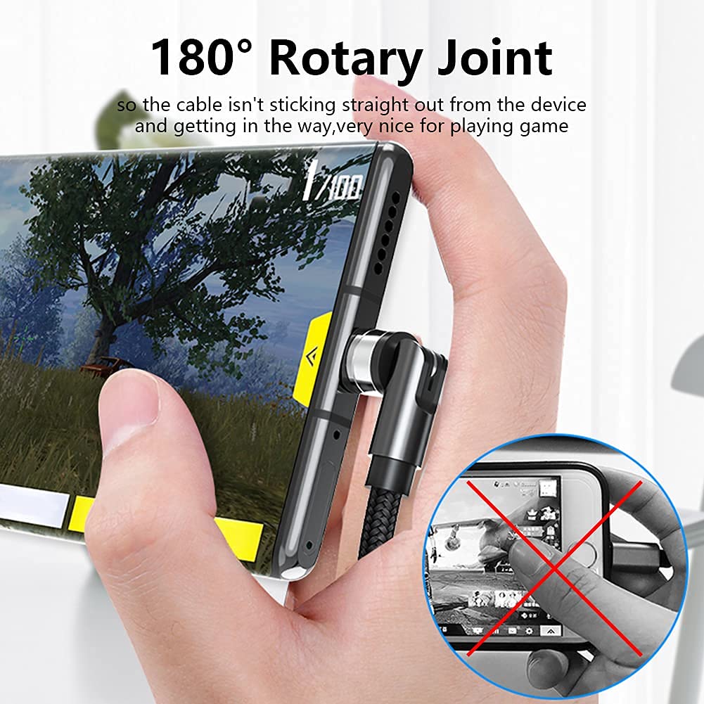 Bojianxin Magnetic Charging Cable 540° Rotation?7-Pack, 1.6ft/3.3ft/3.3ft/6.6ft/6.6ft/10ft/10ft, 3 in 1 USB C Magnetic Phone Charger Cable Compatible