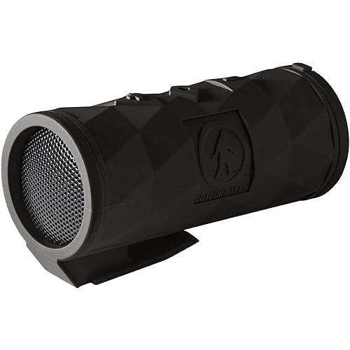 Outdoor Tech Buckshot 2.0 Bluetooth Speaker, Black - Portable Wireless Speaker, Rugged Waterproof IPX6 - Perfect for Biking, Boats, Camping, Hiking