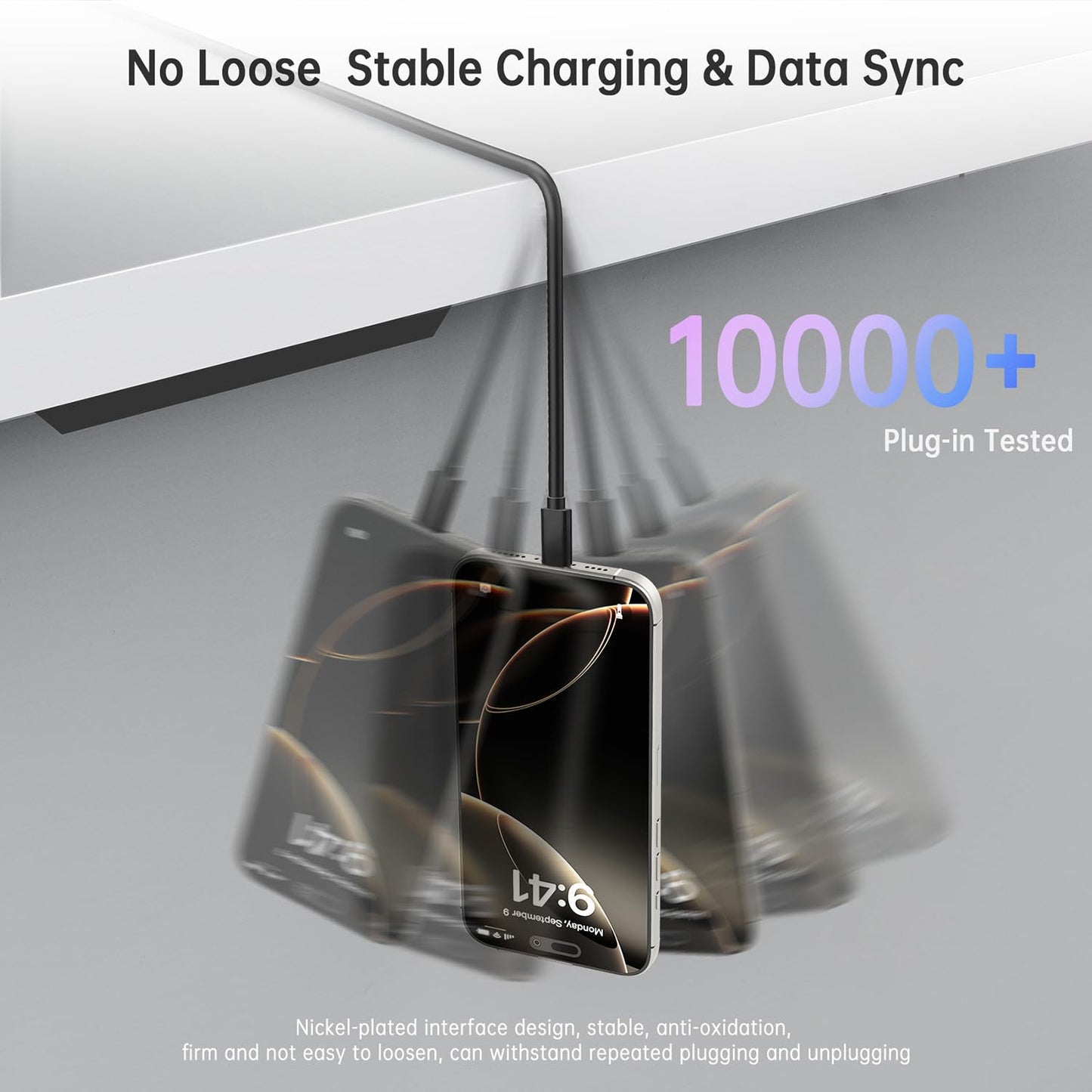 LDLrui USB A to USB C 3.1 Gen 2 Cable, Type C 3A Fast Charge & 10Gbps Data Sync Cable for MacBook, Galaxy S20, Samsung T7, Portable SSD, SSD, Oculus