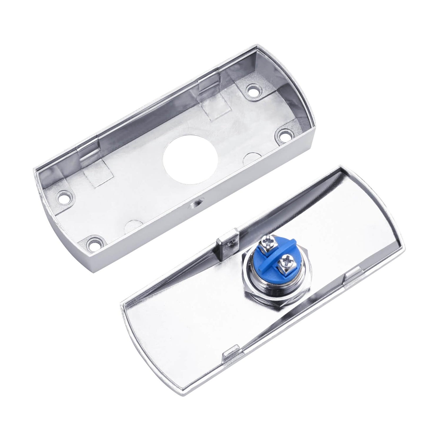 Push to Exit Button for Door Access Control System Zinc Alloy Shell NO/COM Output Classic Shape 4pcs