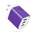 3 Port USB Wall Charger - Multi-Port USB Plug, 5V 3.1A Compatible with iPhone 14/13/12/11/Xs/XR/8/7/6S, Samsung Galaxy S23/S22/S21/A14/A13/Note 20, LG