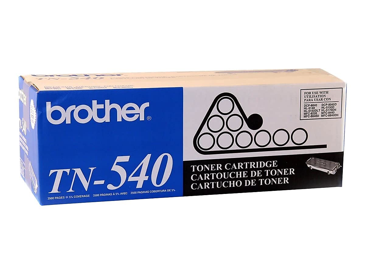 Brother TN540 5140 5150 5170 8220 8040 8045 Toner -Cartridge (Black) in Retail Packaging