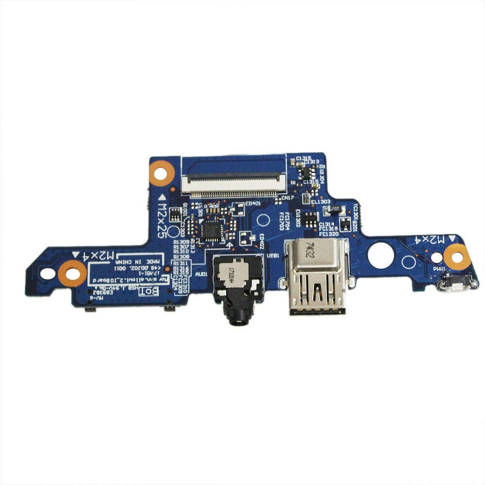 Zahara USB PCBA Audio Power Button Board Replacement for HP Envy X360 M6-AQ003DX M6-AQ005DX M6-AQ103DX L04003-001