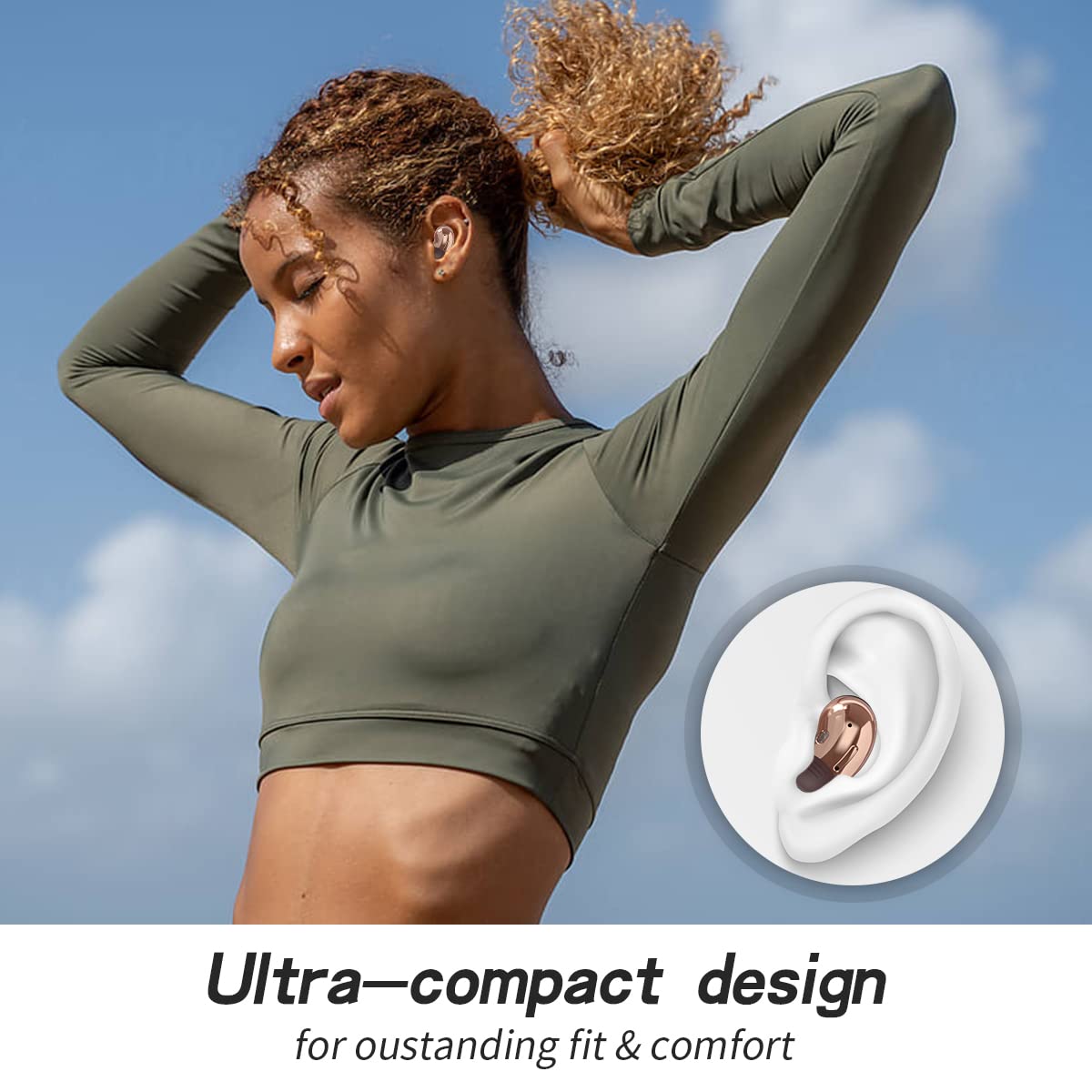 Samsung Galaxy Buds Live Ear Tips, Anti-Slip Silicone Ear Tips Cover Compatible with Samsung Galaxy Buds Live Earbuds Cover Accessories (Brown) (2