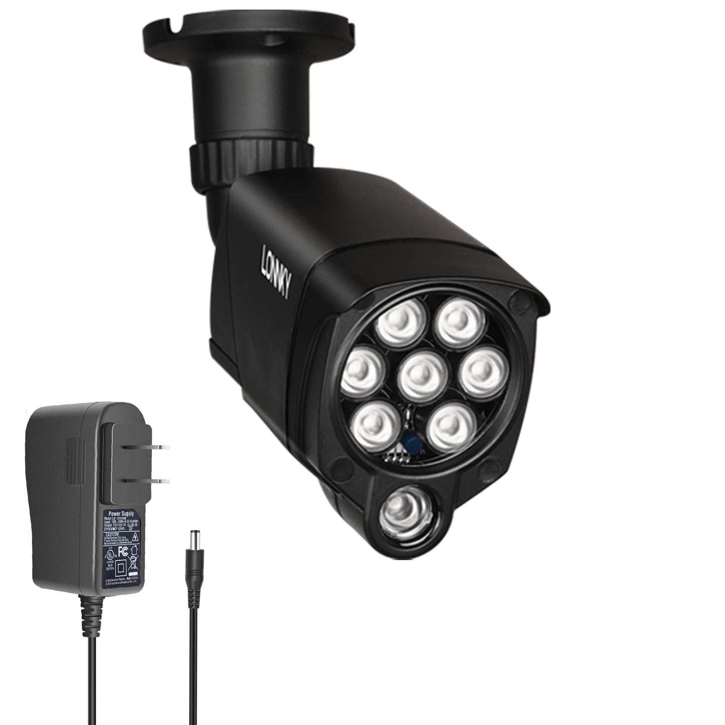 LONNKY LED IR Illuminator Wide Angle 8-LEDs 90 Degree 100Ft IR Infrared Flood Light for CCTV Security Cameras, IP Camera, Bullet Camera, Dome Camera