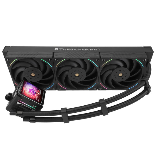 Thermalright Elite Vision 360 ARGB BLACK AIO CPU Liquid Cooler,IPS LCD Screen with 320*320 Resolution,for AM4/AM5/Intel LGA1700/1851,’2.73