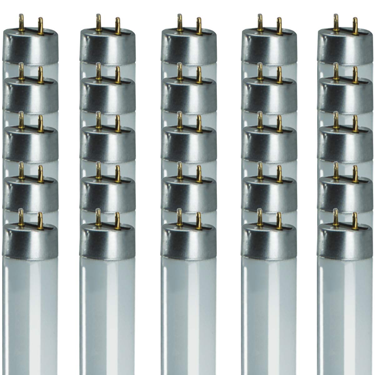 GoodBulb 48-Inch T8 Fluorescent Light Bulbs 32-Watt, 3500K Soft White, 2900-Lumens with G13 Medium Bi-Pin Base (Pack of 25 Bulbs)