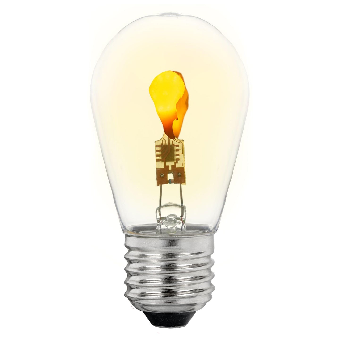 Festive Living Flicker Flame S14 LED Light Bulbs, 5 Pack, Ultra Warm Tone