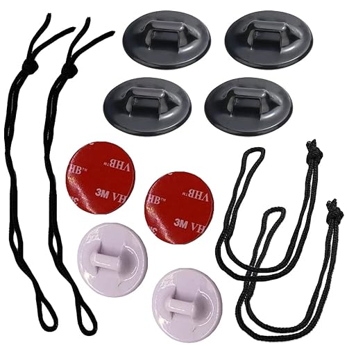 ThtRht 8 Pack Action Camera Safety Tether Anti-Lost Strong Adhesive Sticker Straps Strings for GoPro Hero Insta360 DJI OSMO Action SJCAM AKASO Helmet