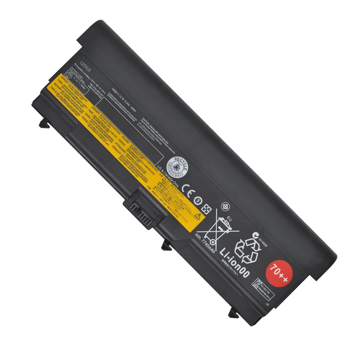 70++ 9 Cell Battery for Lenovo ThinkPad T410 T420 W530 T510 T520 T530 L412